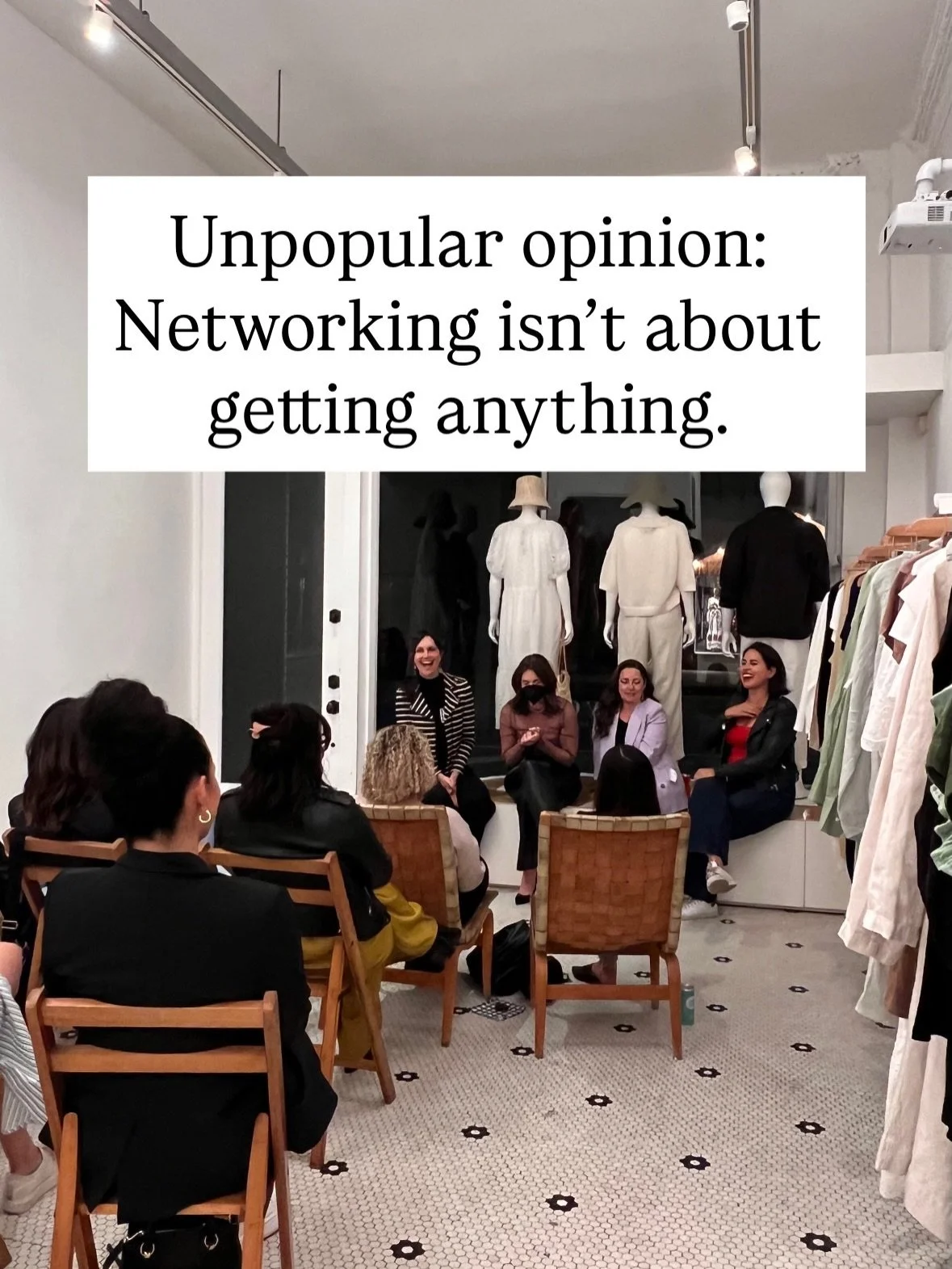 Unpopular opinion, networking isn&rsquo;t about what you get out of it. It&rsquo;s so much more. It&rsquo;s about cultivating a deeper network and taking time to nurture it. No transactions, no fast tracking things.