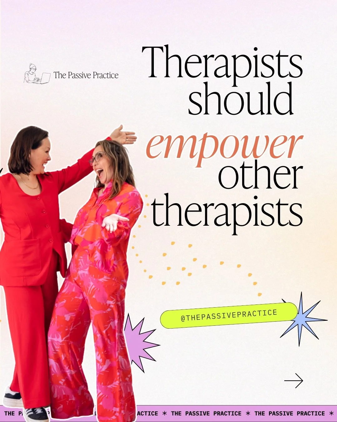 Kelley and I didn&rsquo;t wake up one day and decide to &ldquo;collab.&rdquo;

We started working together years ago when she was a baby Instagram page trying to help therapists build practices, and I was a baby marketing agency trying to prove I cou
