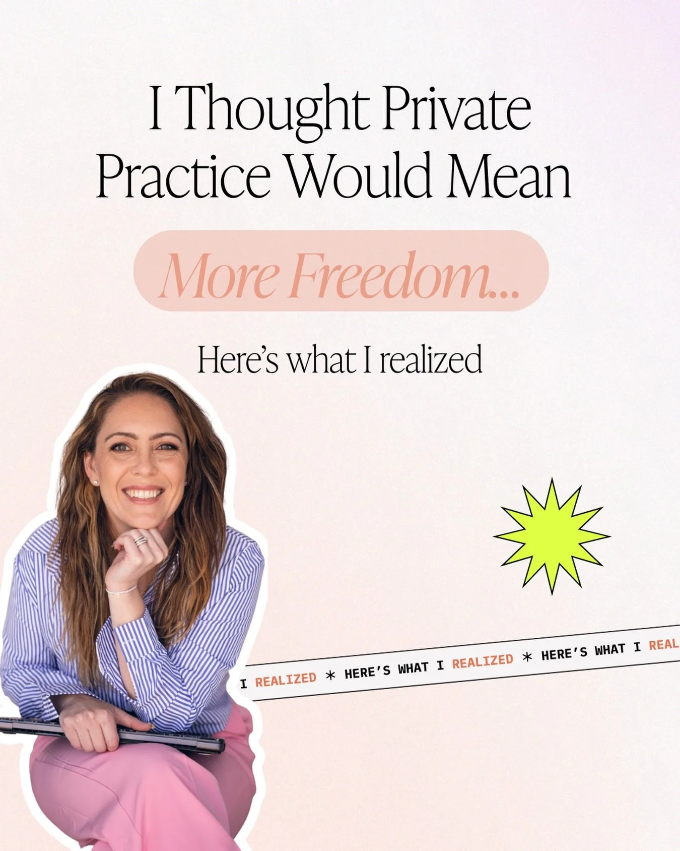 Okay so I left marketing, went back to school and got my Masters in MFT and I genuinely thought that was the hard part.

Six years of school. Practicum hours. Supervision. Learning how to sit with the heaviest things a human being can carry and actua