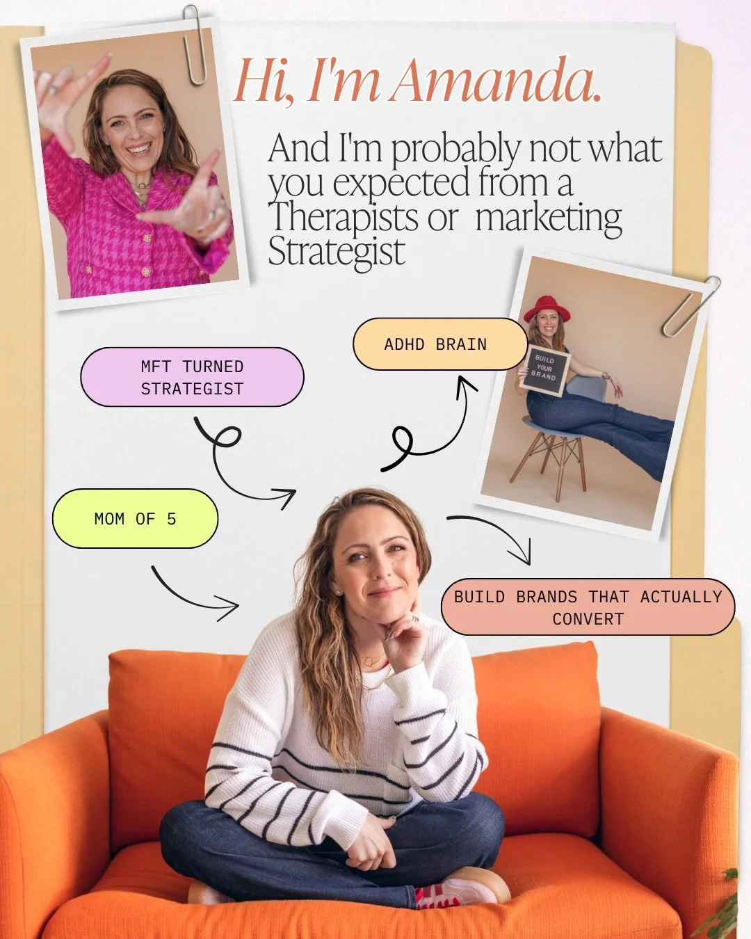 I left marketing to get my MFT. Like that was the whole plan. I was going to be a therapist, sit with people, do the real work and that was it.

And my husband, bless him, has made more than a few comments about the student loans I took on to essenti