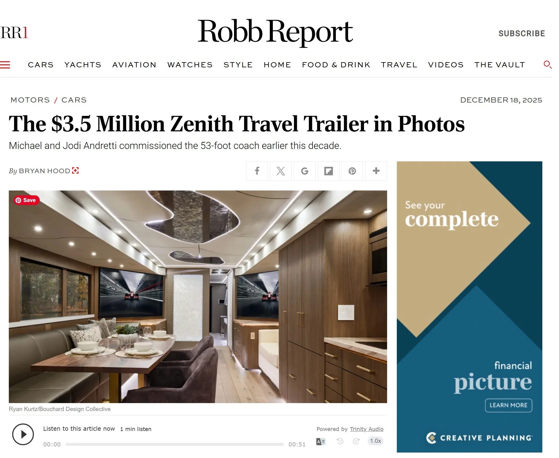 RobbReport: Michael Andretti RV Photos