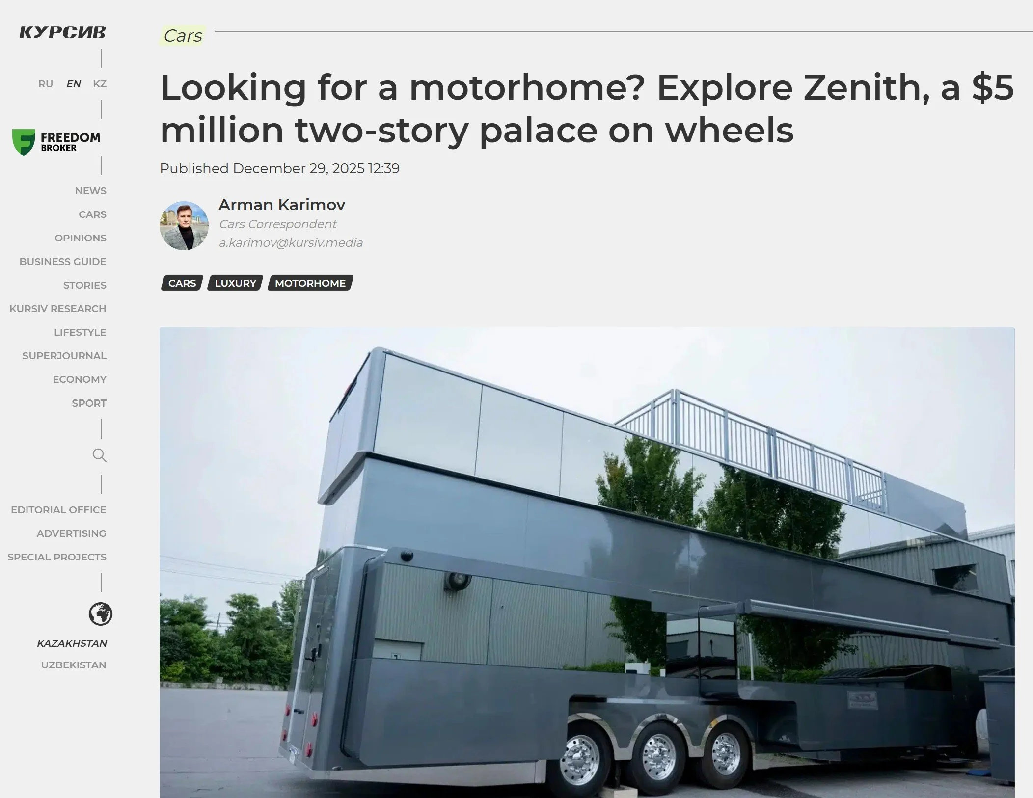 MICHAEL ANDRETTI LUXURY RV