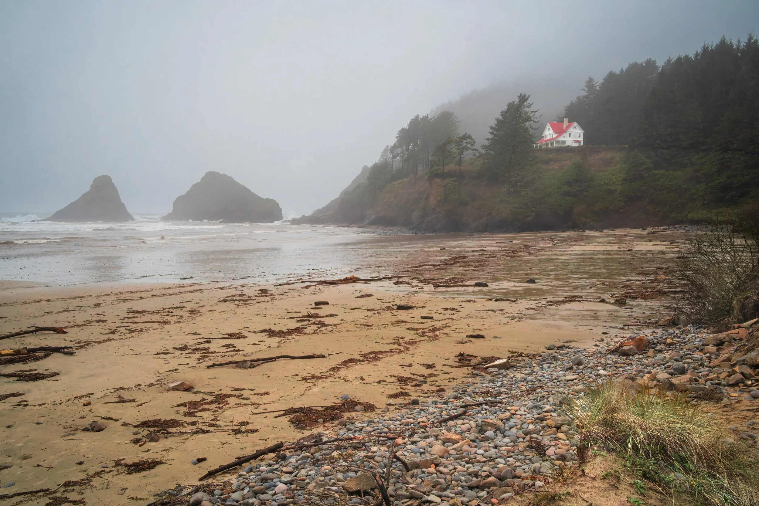 Heceta Head Light Keepers' House. Central Coast, Oregon US