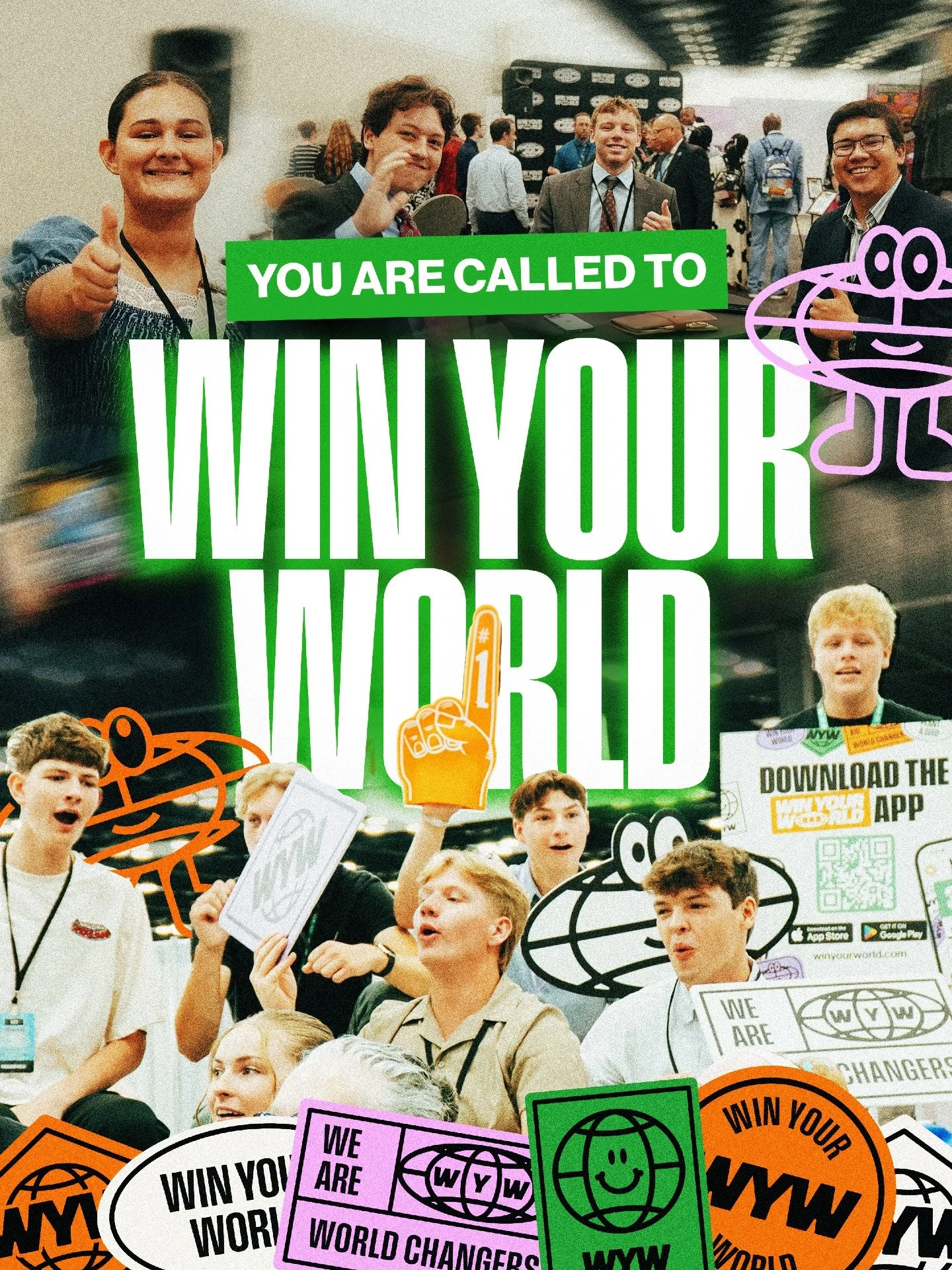 You are CALLED! 🌎 #GoWinYourWorld 
---
Have you taught a #biblestudy recently? Download the WYW App and track your bible studies every week! 📲 Go to winyourworld.app