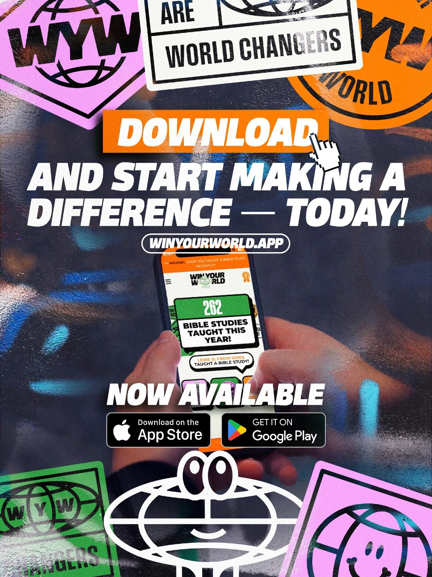 🫵 You got this! Download the WYW today! https://winyourworld.app