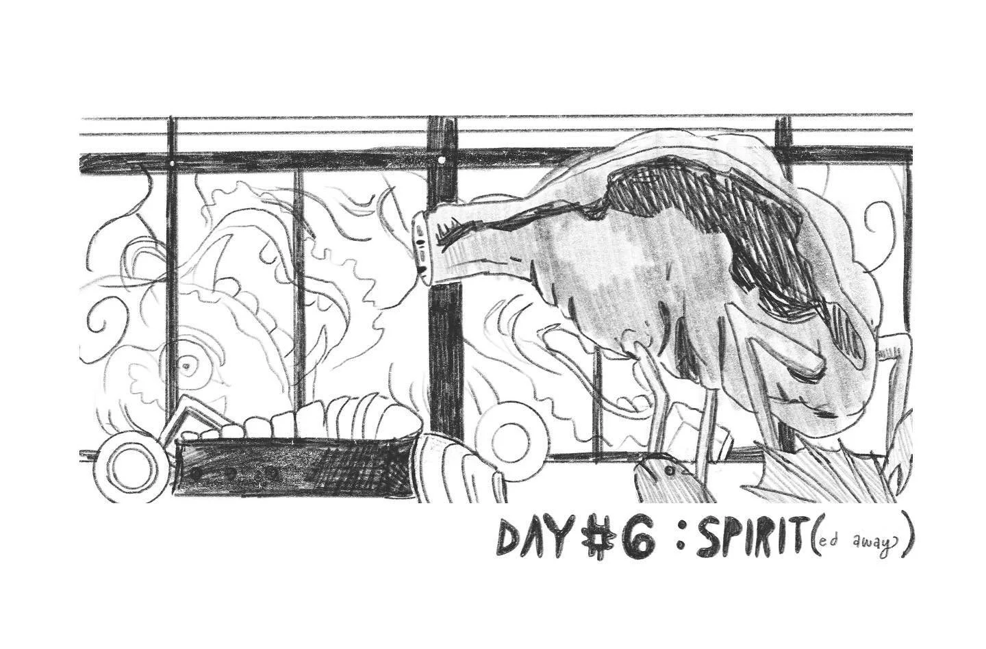 inktober day 6: spirit(ed away) 

#illustration #doodle #doodleart #sketchbook #artistssupportartists #cuteart #skethcbooktour #funart #drawsomething #lineart #pendrawing #micron #fineliners #blackandwhite #inkdrawing  #drawsomething #pencilsketches 