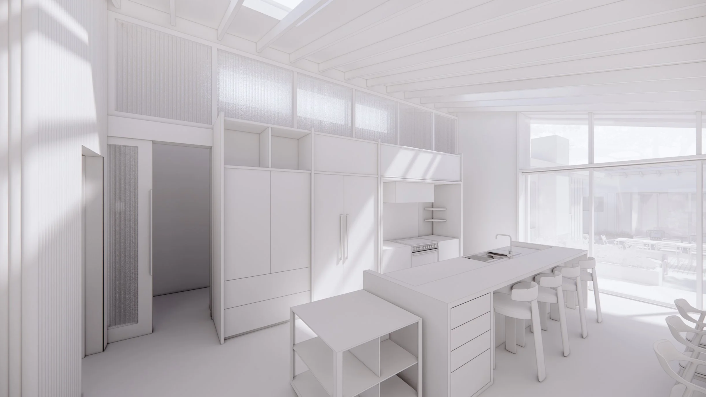 Bespoke kitchen designed with a family in mind by Kelly Design Studio in Menlo Park.