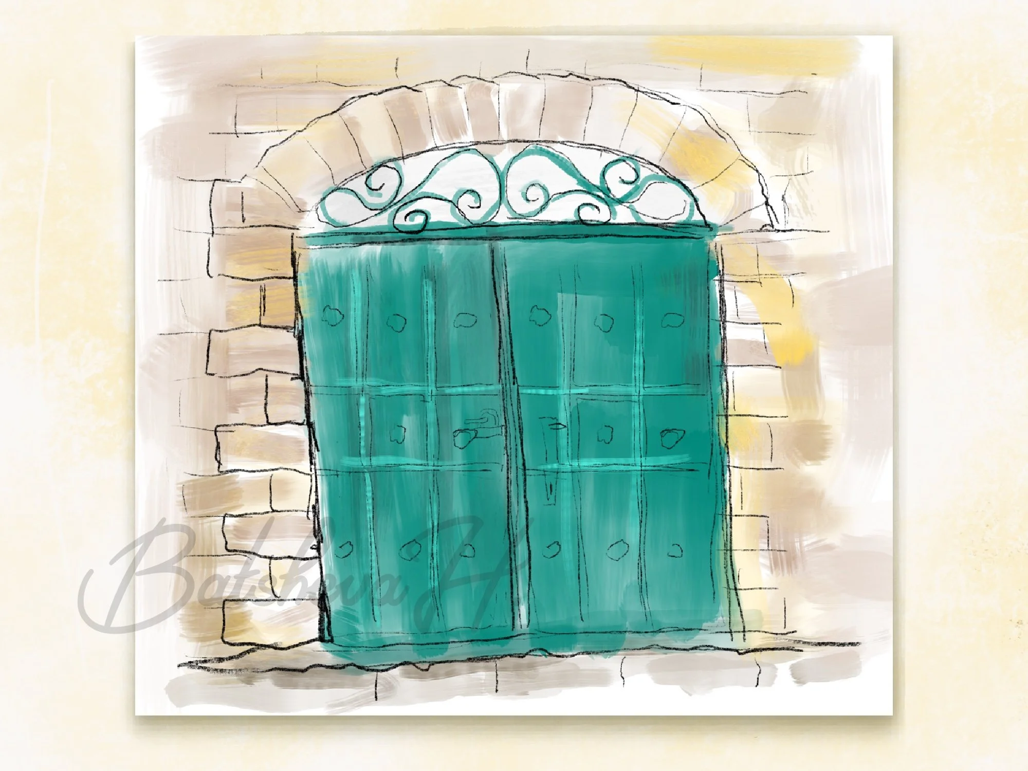 Beautiful Door. Yerushalayim