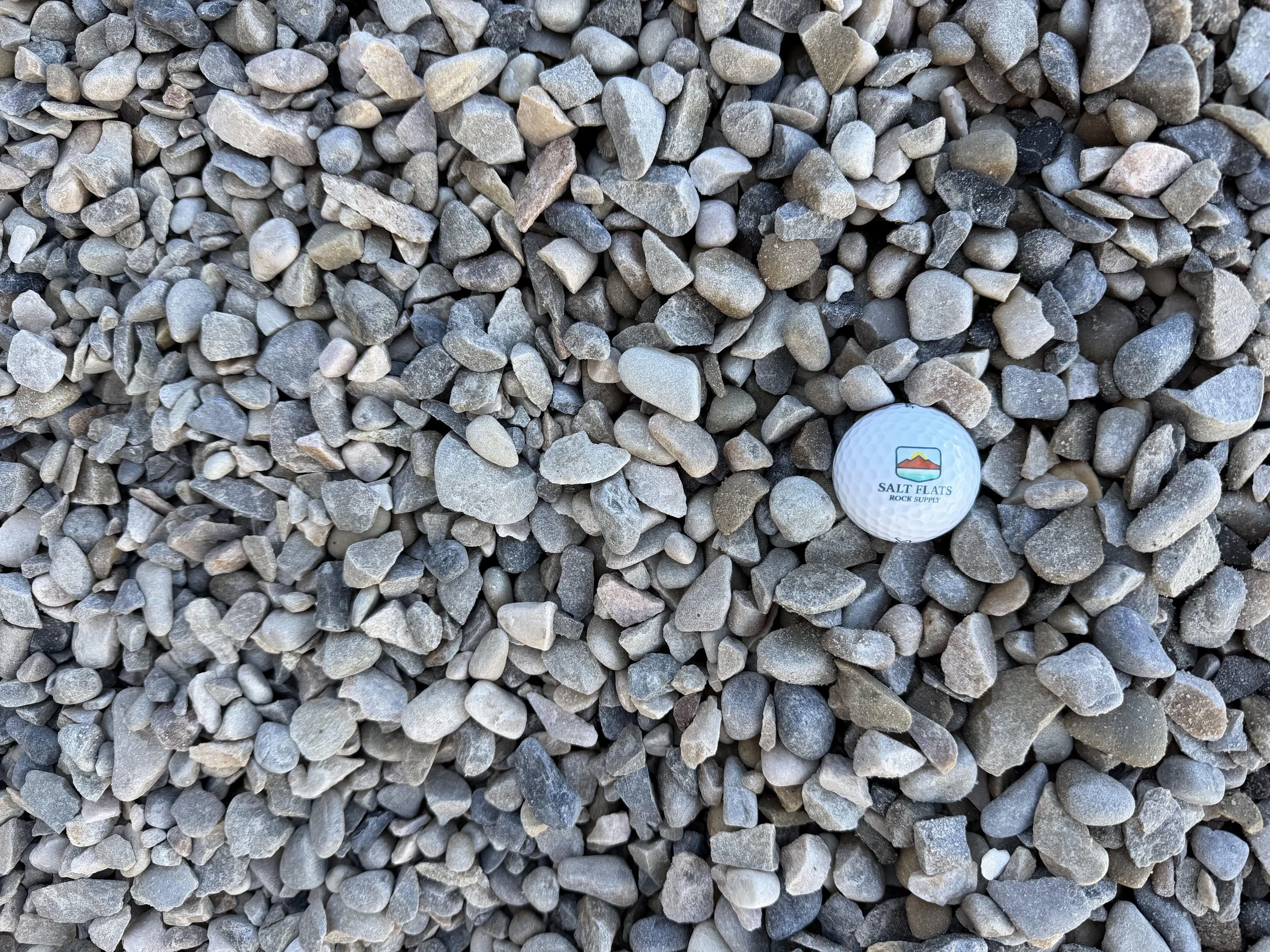 3/4 inch minus washed gravel for drainage and landscaping from Salt Flats Rock Supply in Syracuse Utah