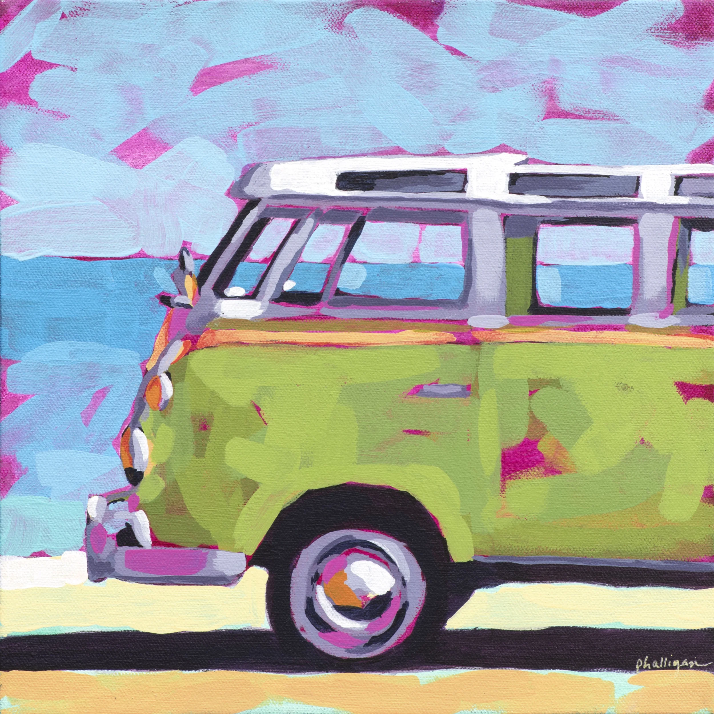 Green Van Print