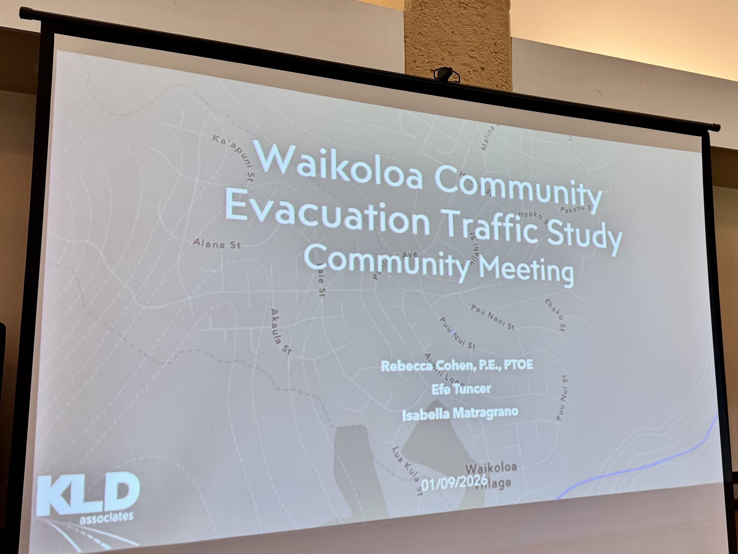 Waikōloa Village Wildfire Evacuation Study Community Meeting Recap
