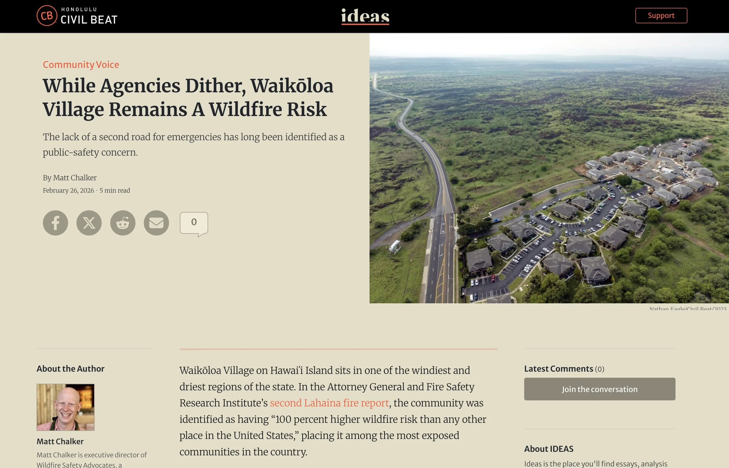 Waikōloa Wildfire Risk Remains High as Agencies Delay Second Road Action