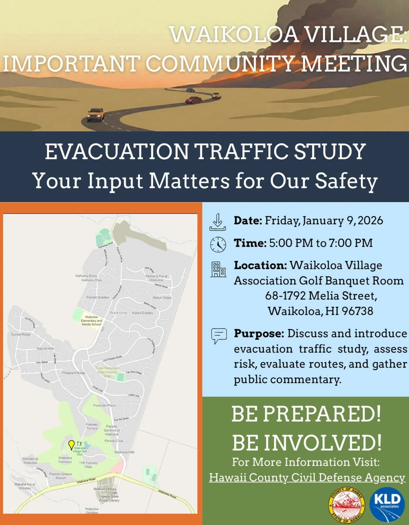 Waikoloa Village Evacuation Traffic Study - Community Meeting