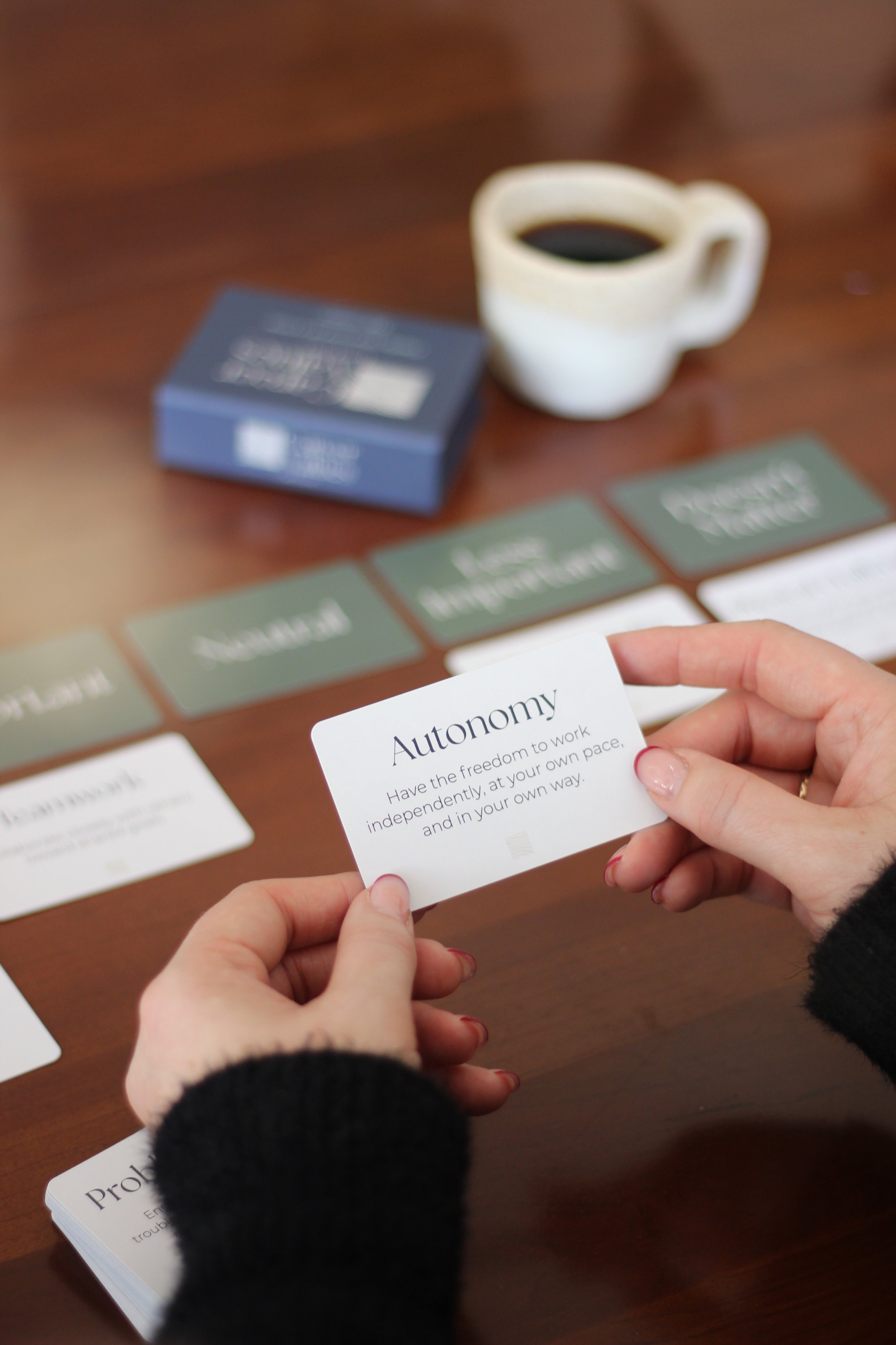Career Values Card Deck Coaching Guided Students Professionals