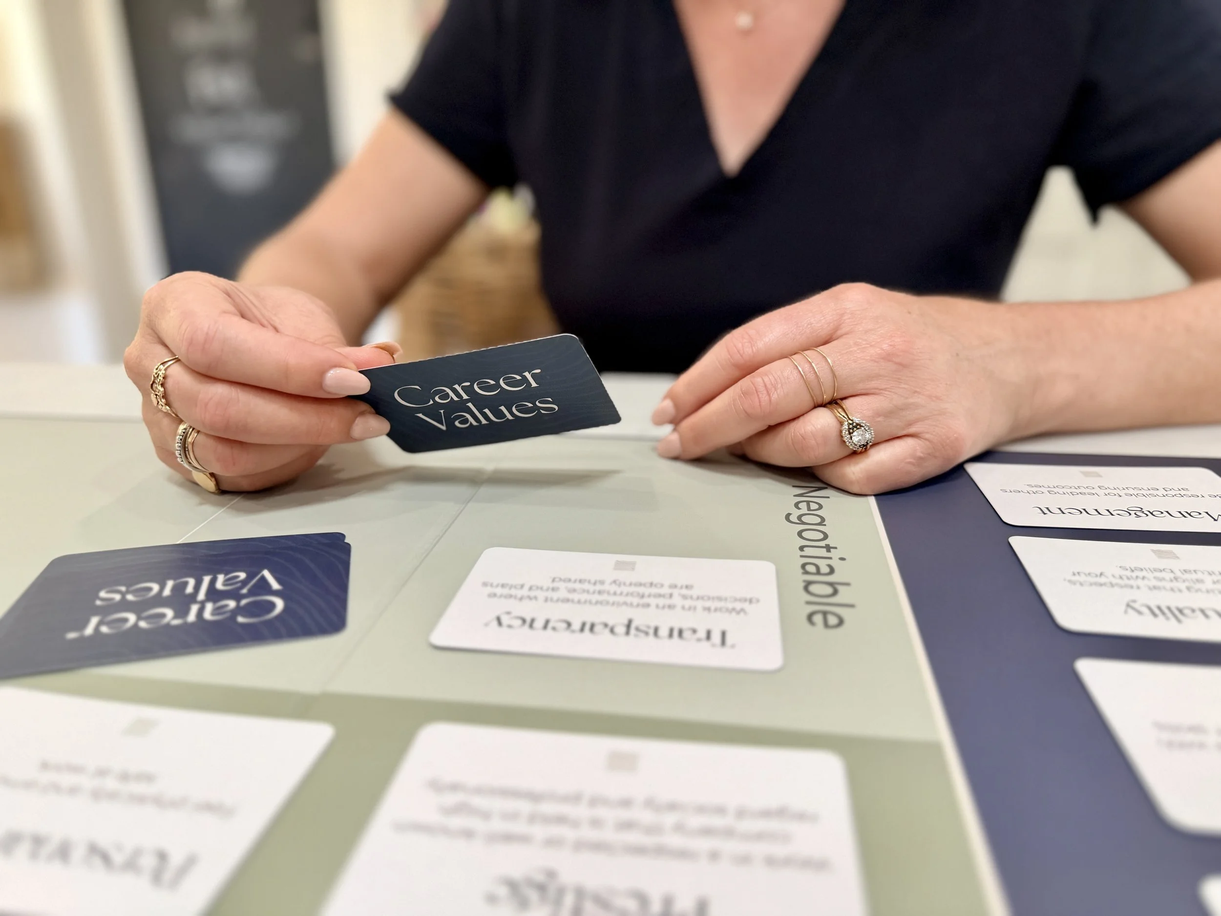 Career Values Card Deck Gameboard Coach Guided