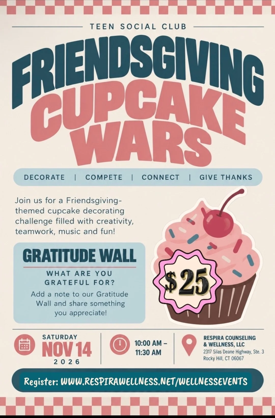 Respira Social Club-Friendsgiving Cupcake Wars