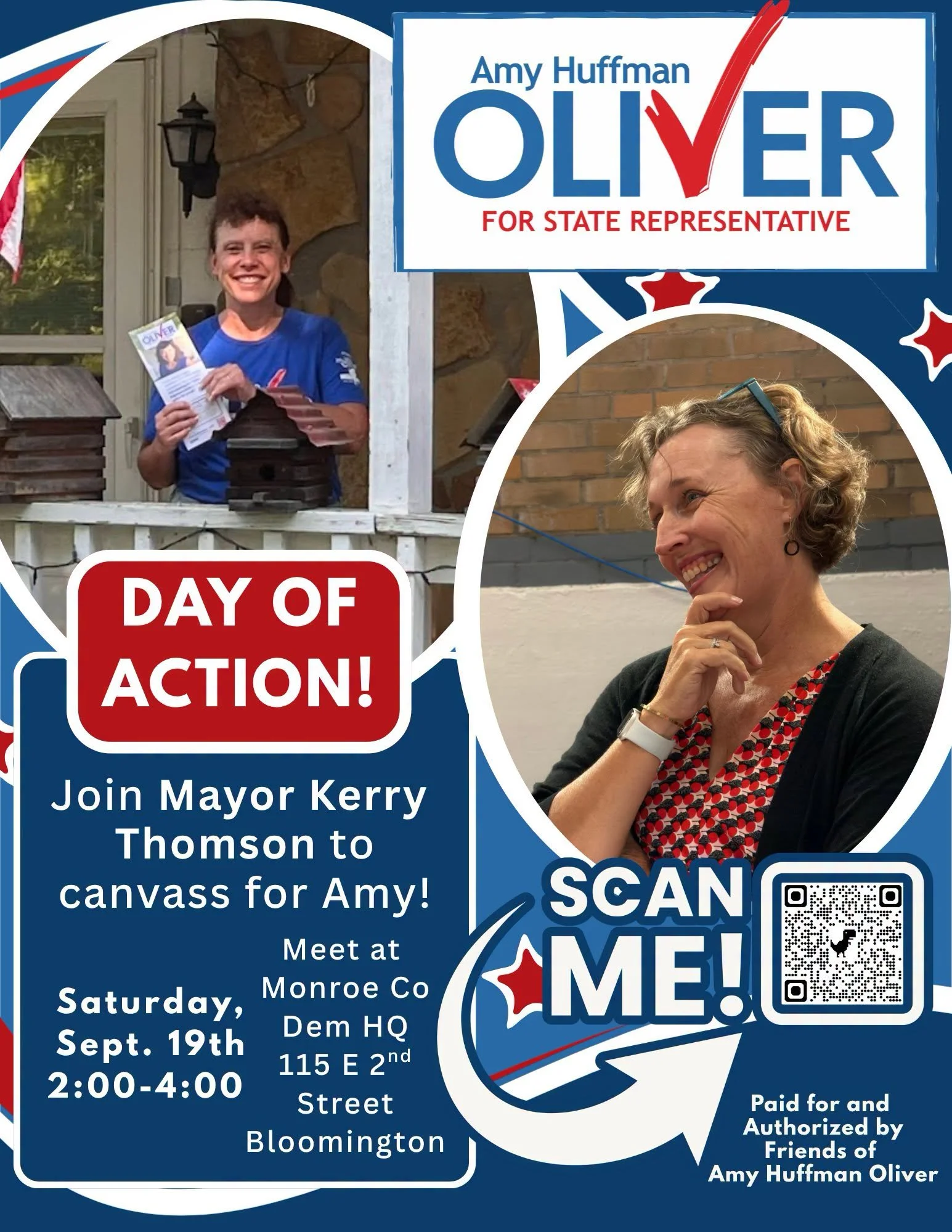 Canvassing with Bloomington Mayor Kerry Thomson
