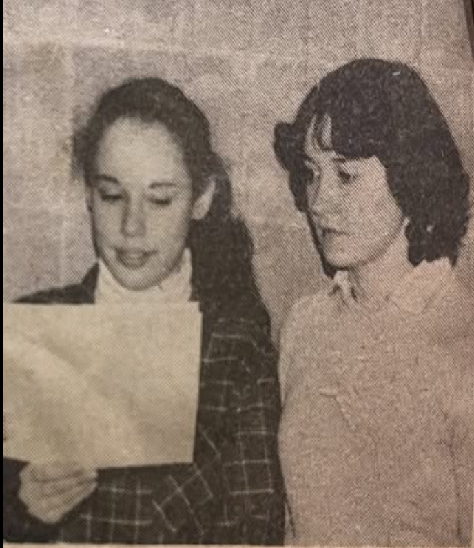 8th Grade Amy with English Teacher Mrs. Gentry