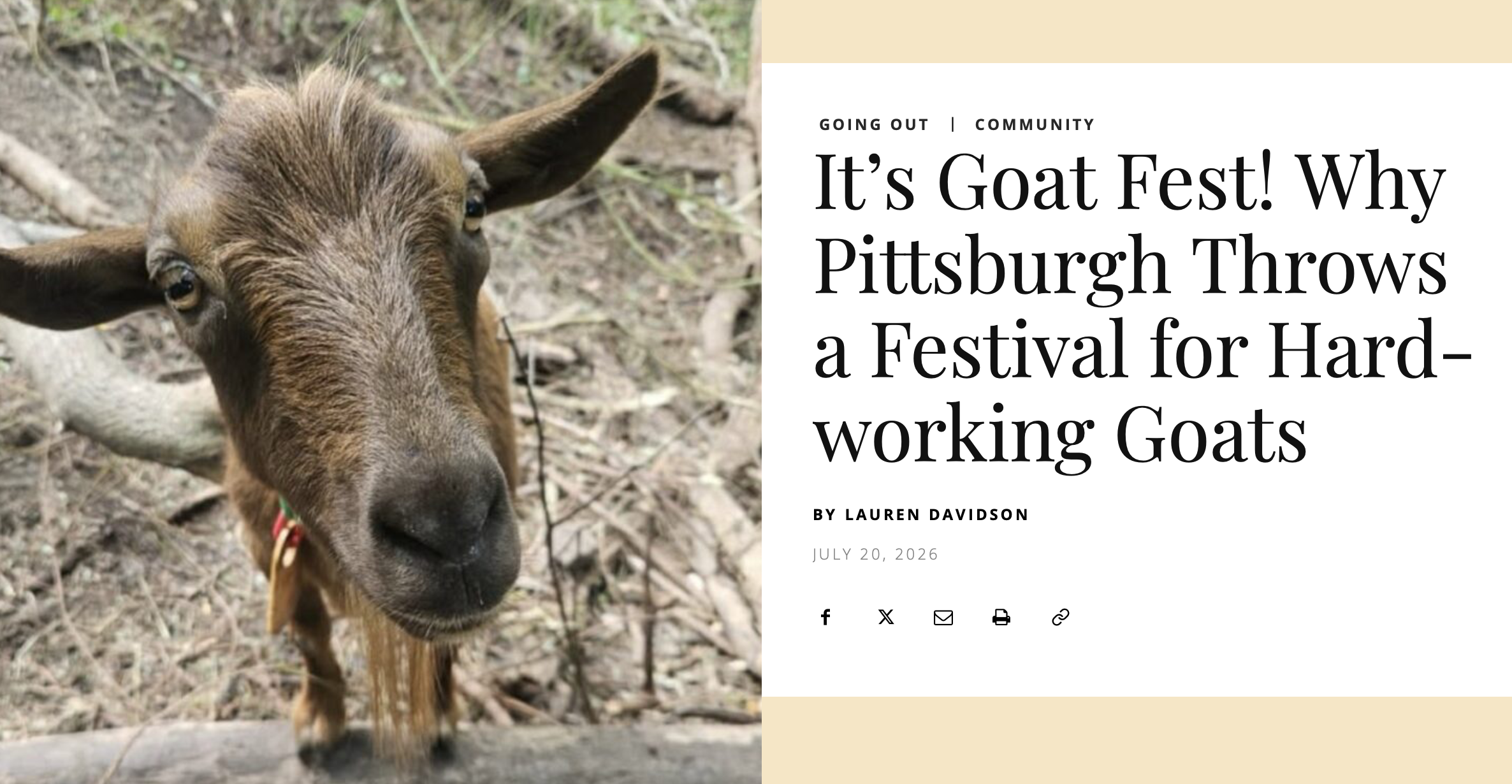 Table Magazine, Goat Fest Feature 2026