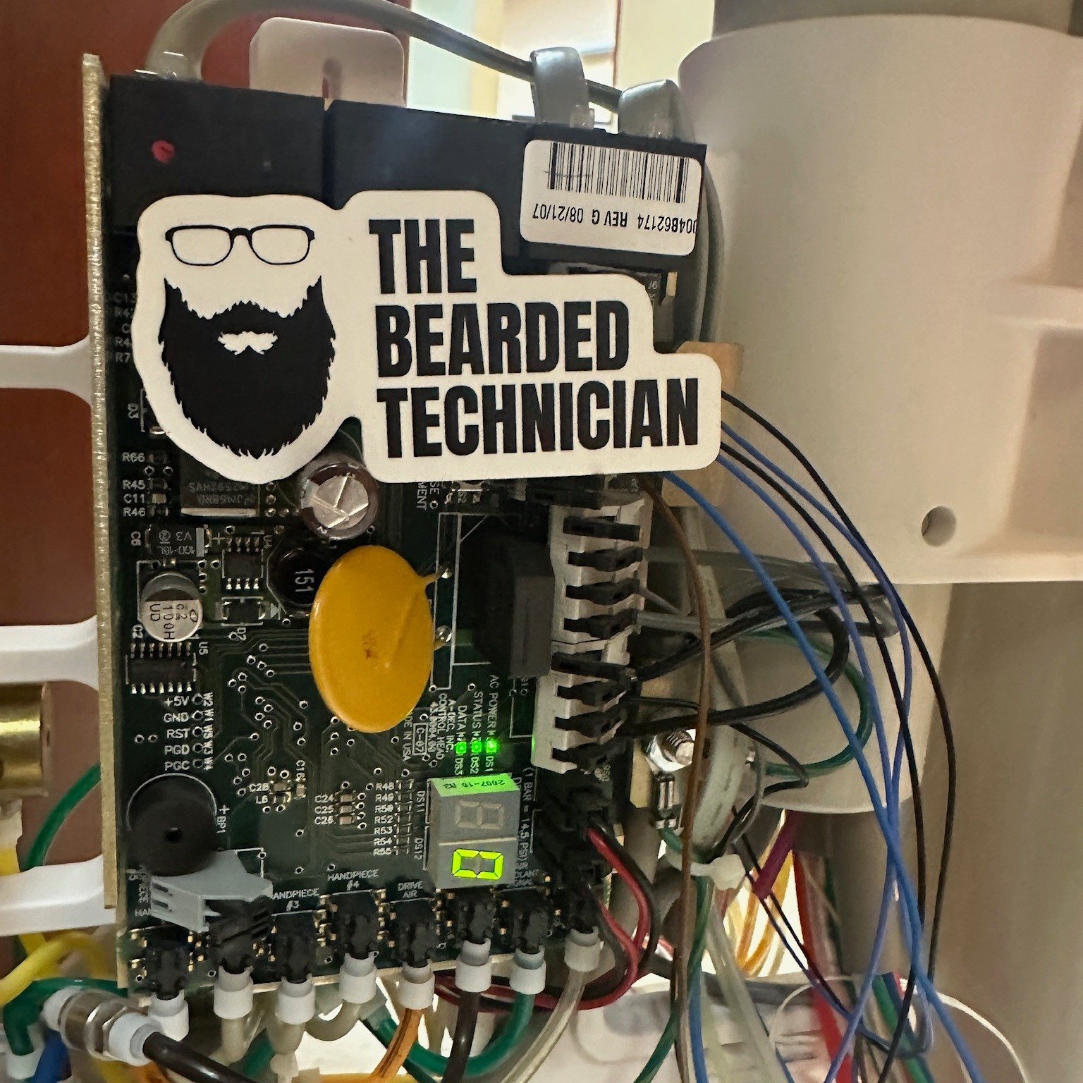 When the beard shows up, the chaos powers down.

This sticker = system saved ✔️

A little reminder that we were here, wires were wrangled, and your equipment lives to see another beautiful day.

Who else wants a sticker? 👀