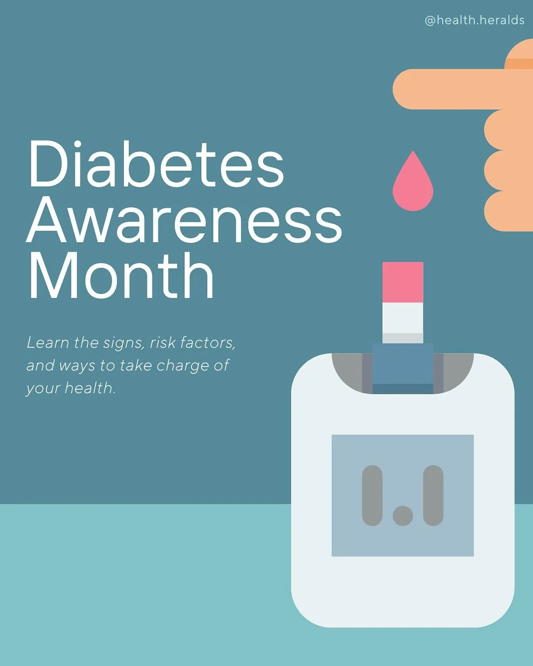 November is Diabetes Awareness Month! 💙 Diabetes affects millions worldwide, but with awareness, early detection, and healthy habits, it can be managed and even prevented. Swipe through to learn the types, symptoms, and ways to take charge of your h