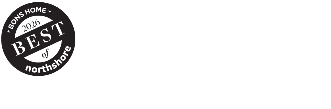 Logo for the Northshore Home Awards, 2026 Best of Northshore, featuring a black circle with white text and a star.