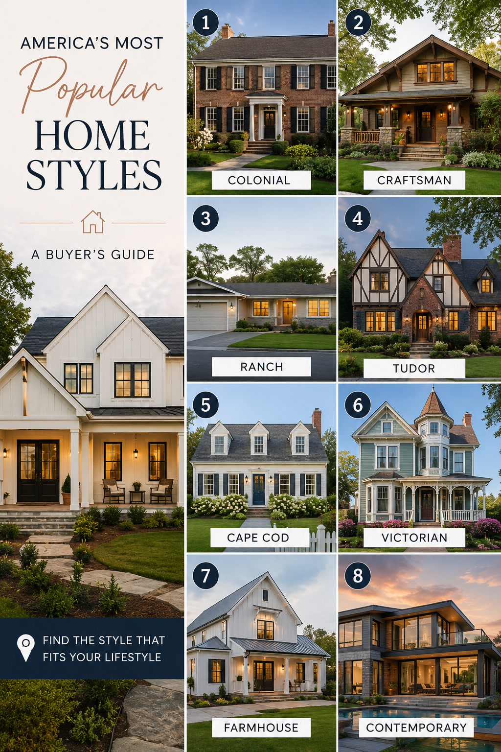 America's Most Popular Home Styles: A Buyer's Guide