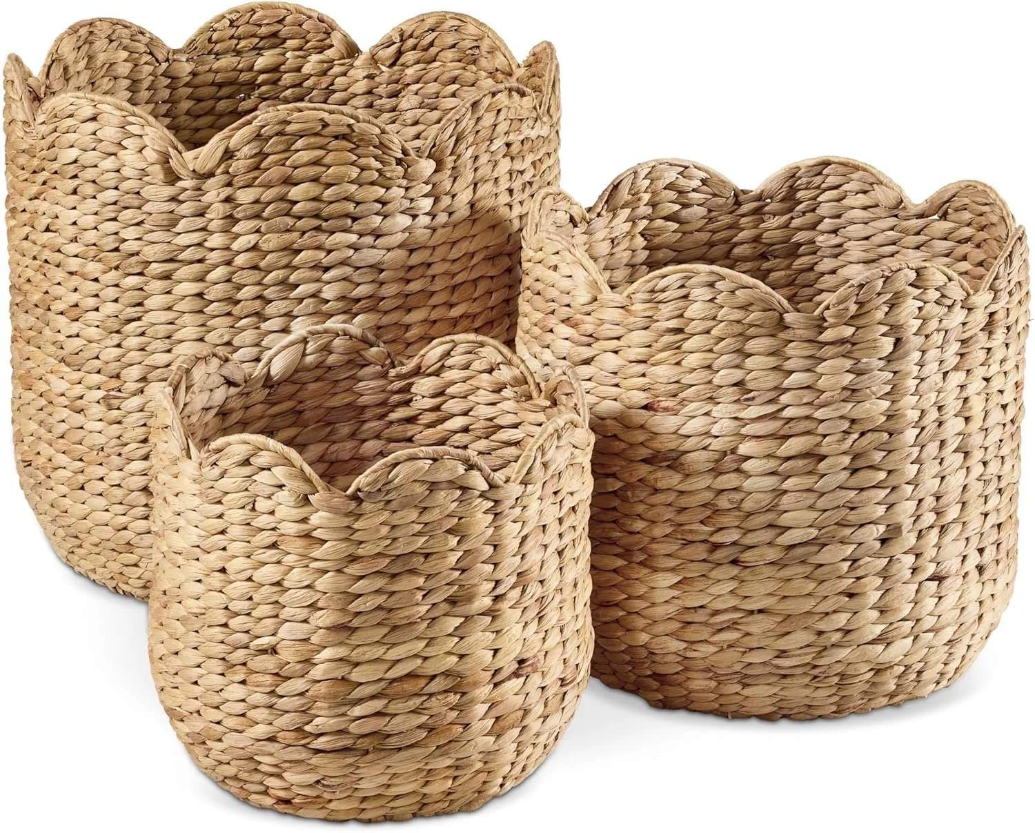 Scalloped baskets