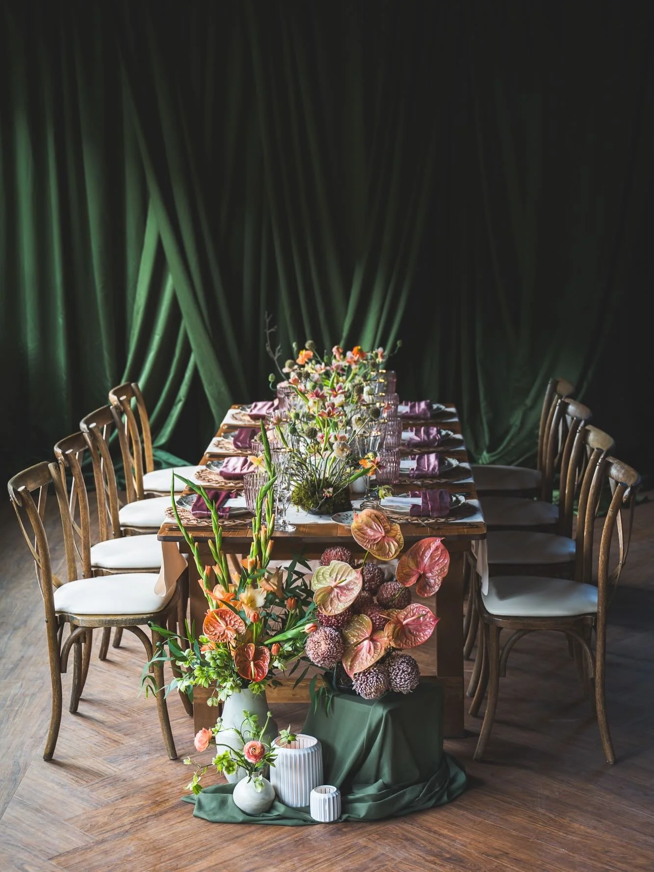 I was brought on for this project last minute. Half my order didn&rsquo;t show. So, with zero time to spiral, I pivoted, shopped the cooler, and made magic.

This is what I know how to do - read the room, feel what it wants to be, and build from what