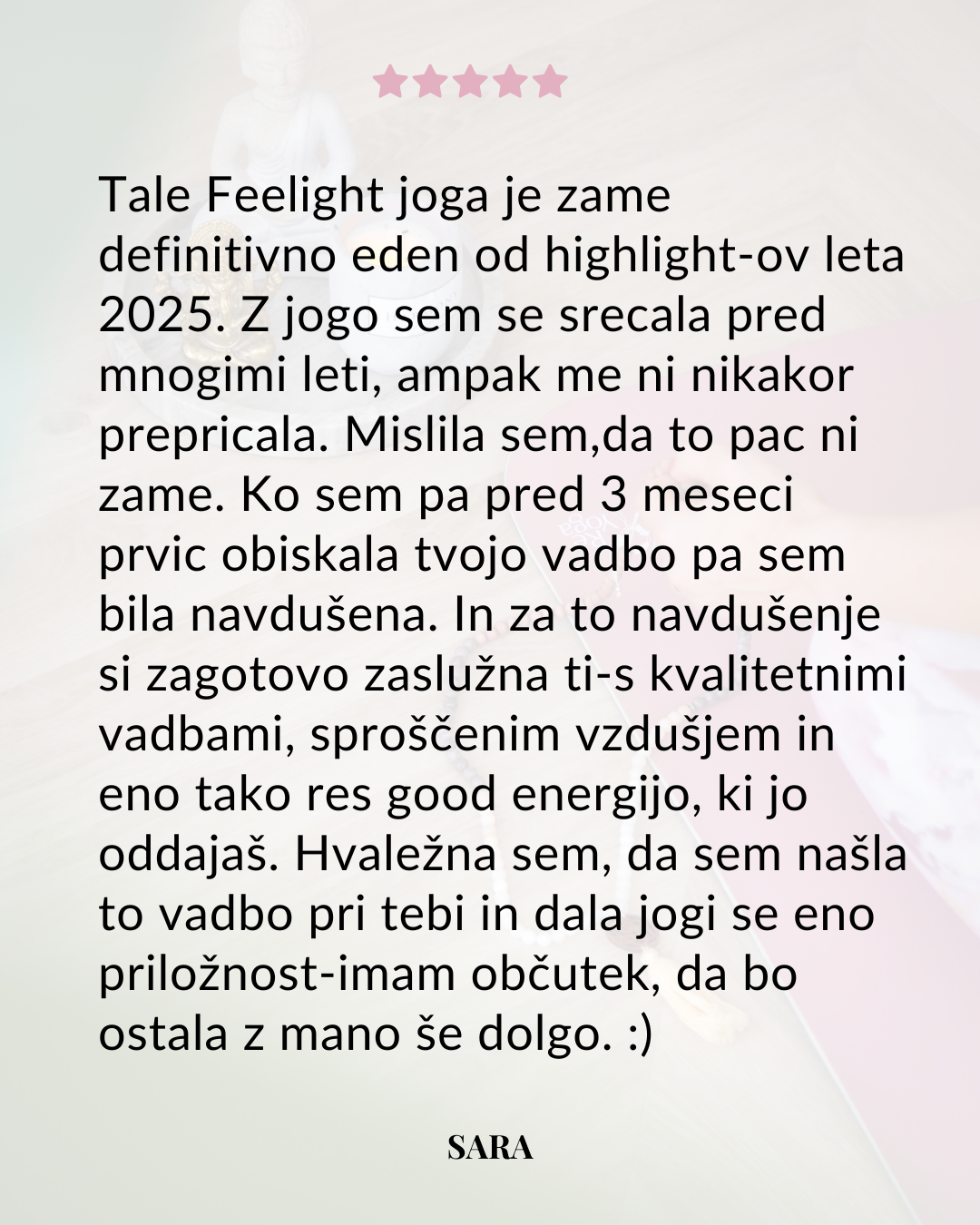 Kvalitetne vadbe in sproščeno vzdušje