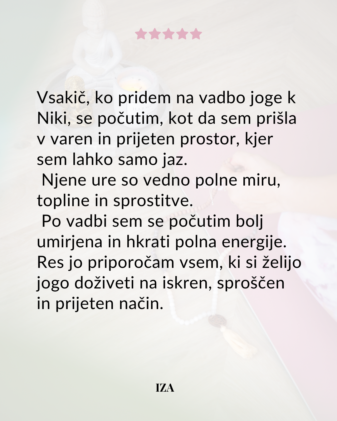 Umirjena in polna energije