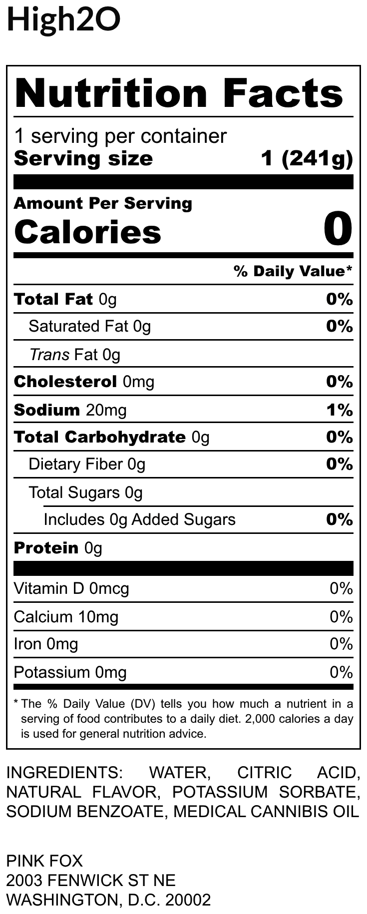 High2O - Nutrition Label.png