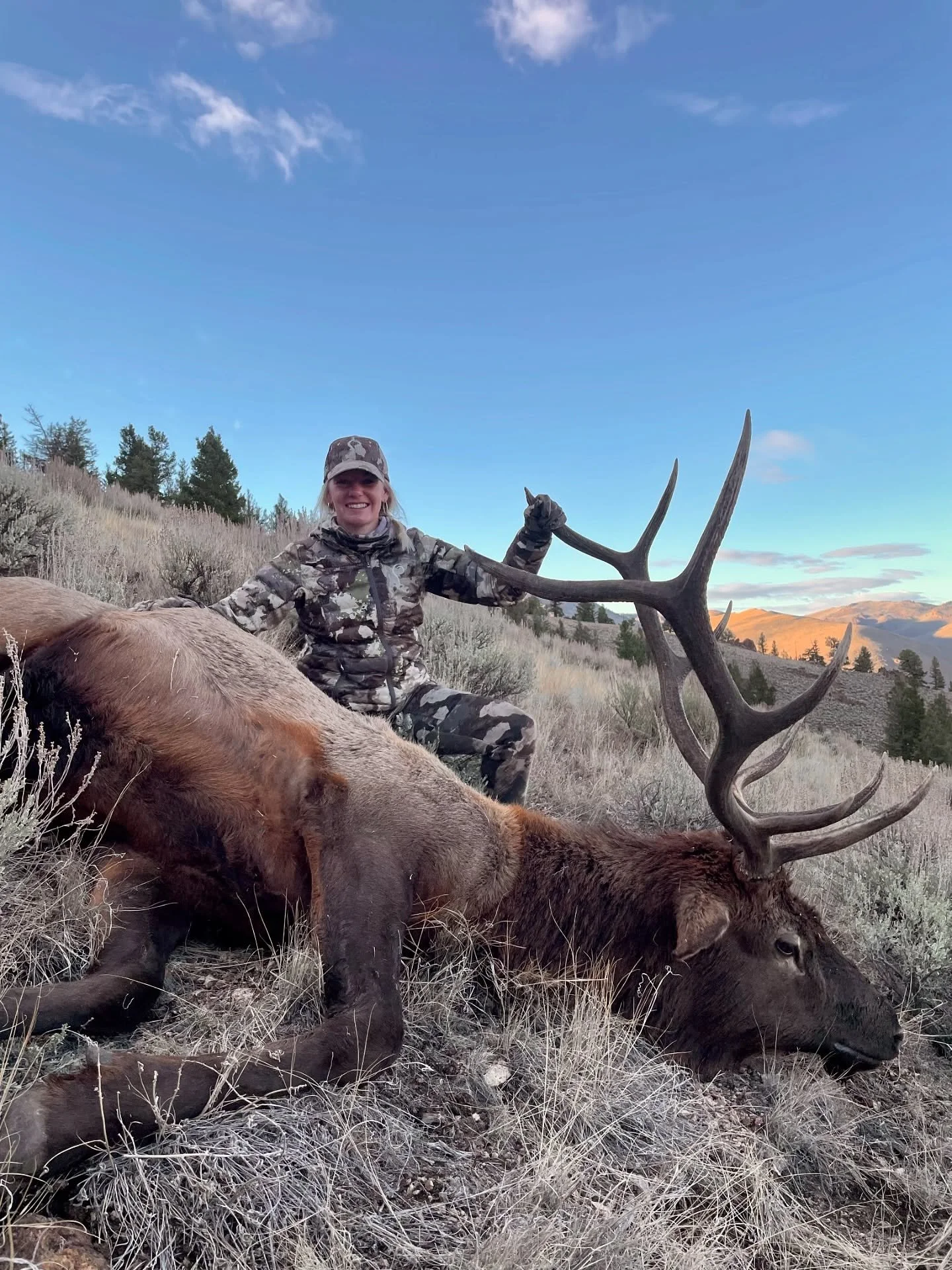 We headed for the hills, just the two of us. 
25 years of climbing to the top and packing back down together. 
And of course, he made sure I filled my tag first! 
Blessed. Thankful. 

@proishunting 
#elkhunting
