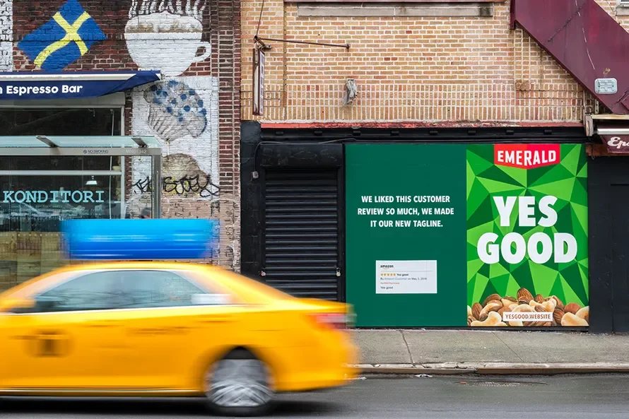 Yes Good Emeralds Nuts Campaign