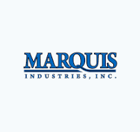 Marquis Industries, Inc. logo in blue and black text on a white background