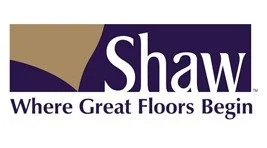 Shaw logo with the slogan 'Where Great Floors Begin'