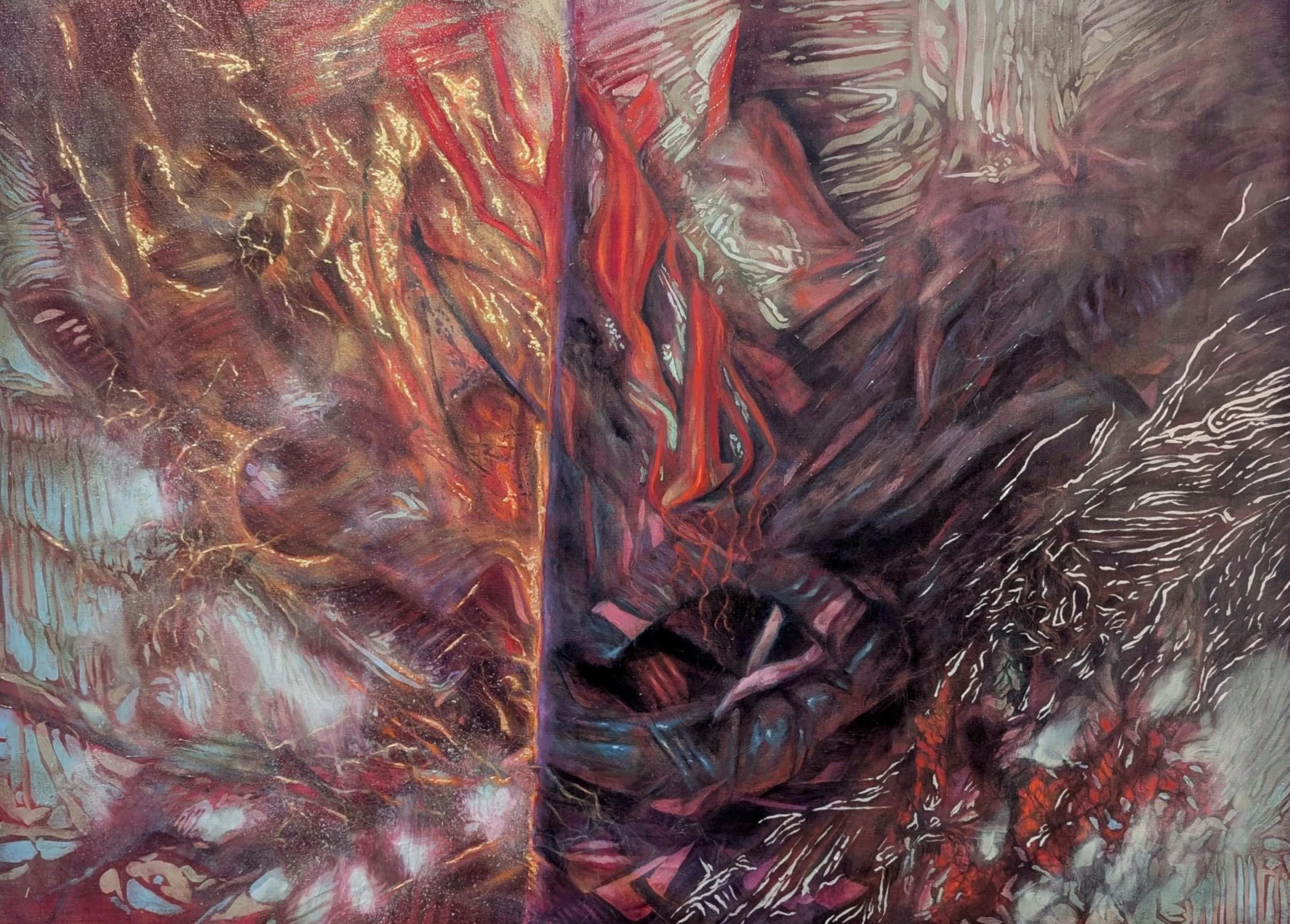 Saṃsāra - 40" x 30" - Oil on canvas - SOLD