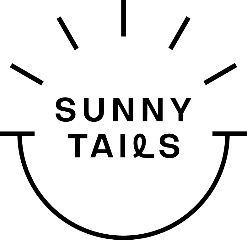 A black and white pixel art image of a sun with the words 'Sunny Trail' inside, conveying a cheerful outdoor theme.