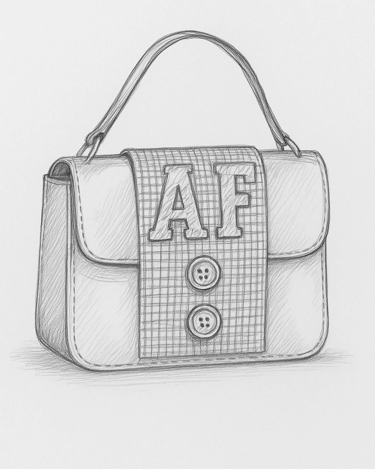 ✏️ From sketch to reality.

One of the standout accessories from my Most Loved  capsule collection: a custom AF handbag with repurposed gingham and mismatched buttons&hellip; built for chaos and compliments❤️

Every piece starts on paper. Every detai