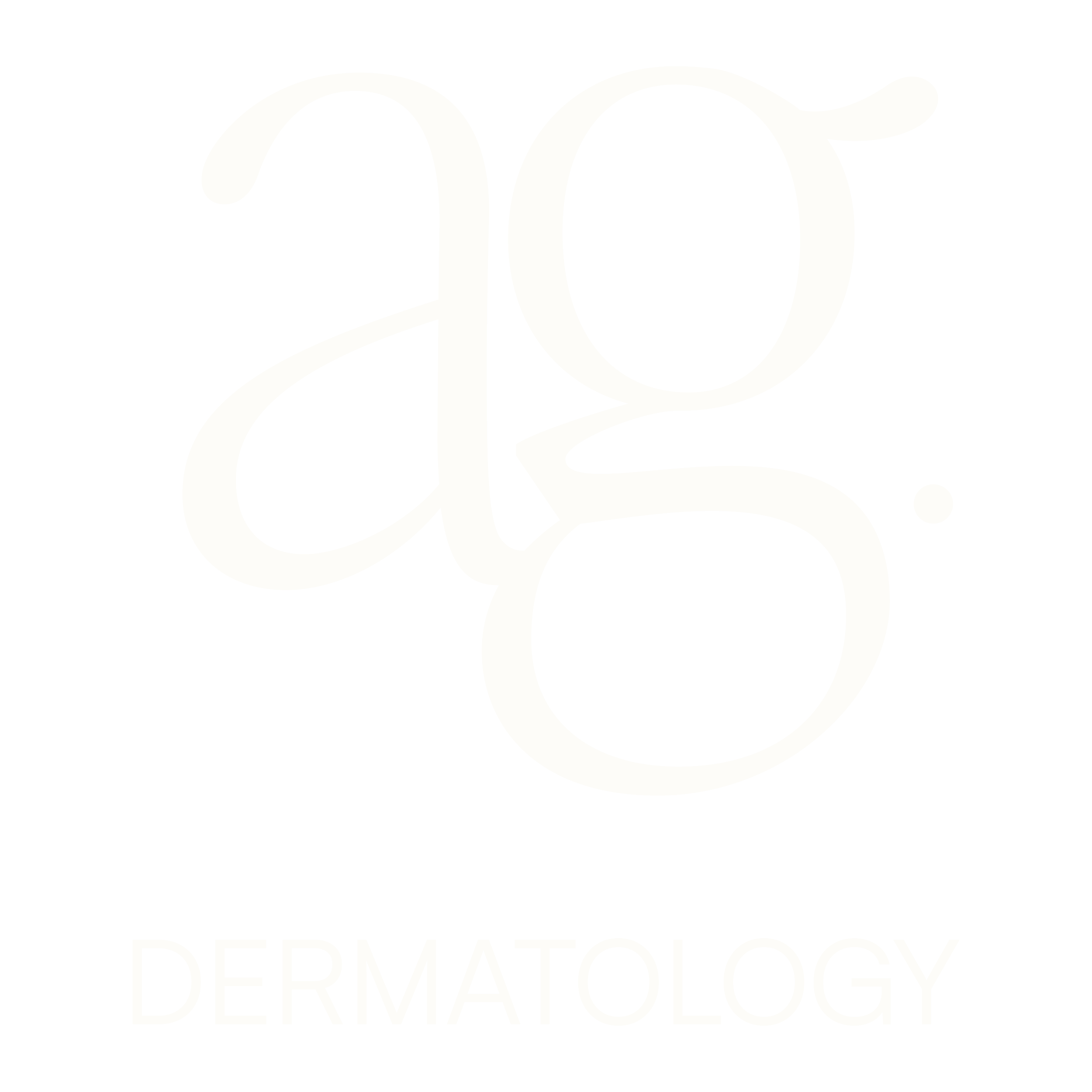 Black background with white stylized letters 'dg.' and the word 'DERMATOLOGY' underneath.