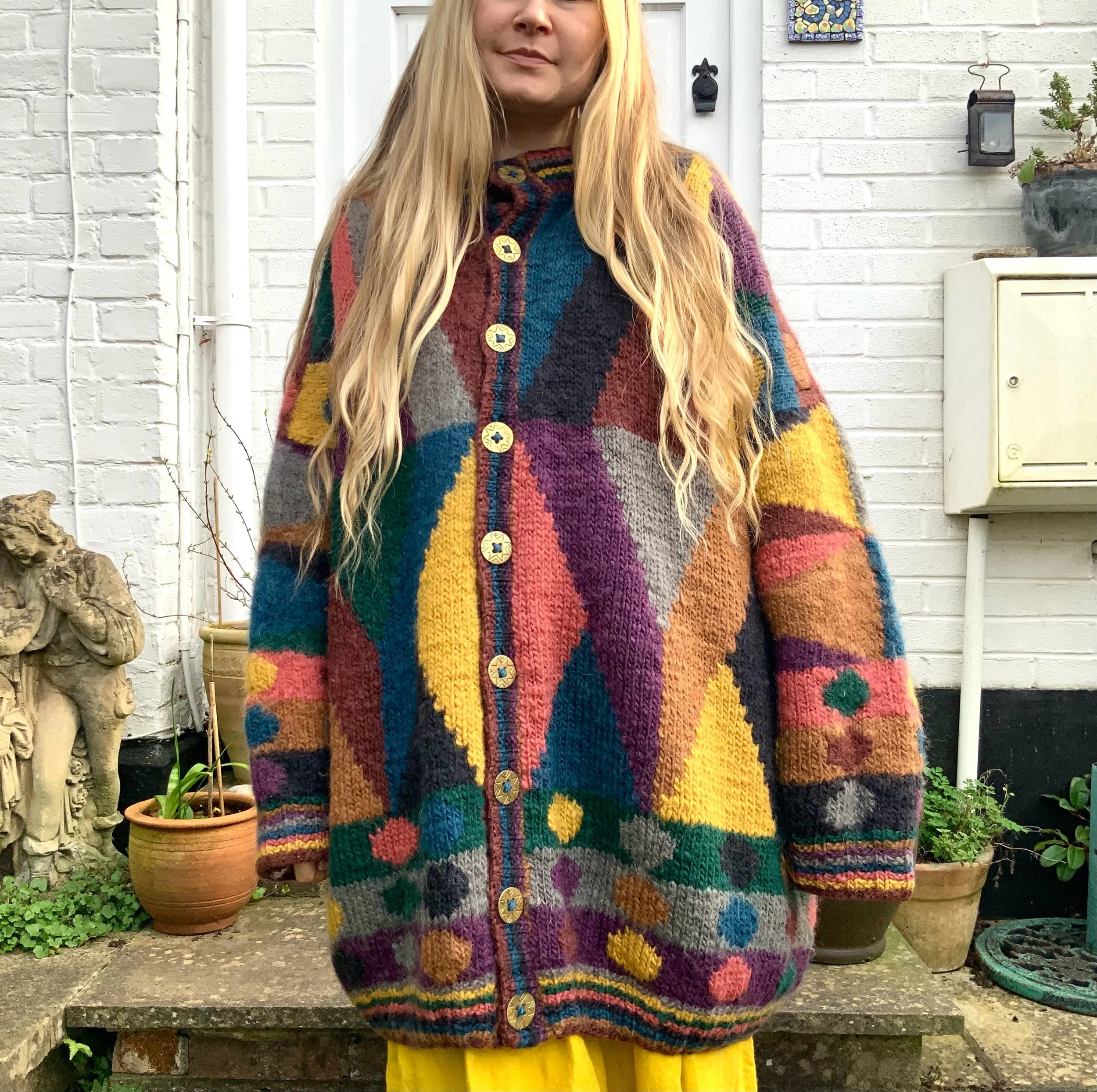 Vintage Tara Handknits Cardigan 🤎