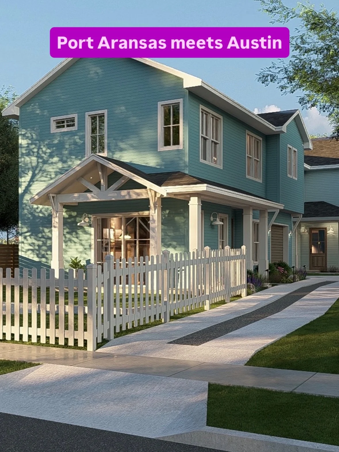 Costal vibes in a tree-lined city suburb 

2 beautiful homes under construction at 1414 Karen Ave in Austin

~30 healthy home features for you and your loved ones ❤️

Designed with beachy vibes by @studiobrownstone &amp; @kelleydesigngroup_austin 

L