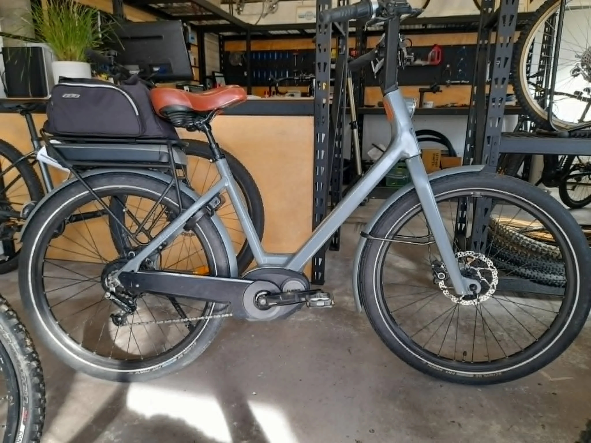 Moustache urban eBike with the Bosch Line CX eBike system in for an annual service.