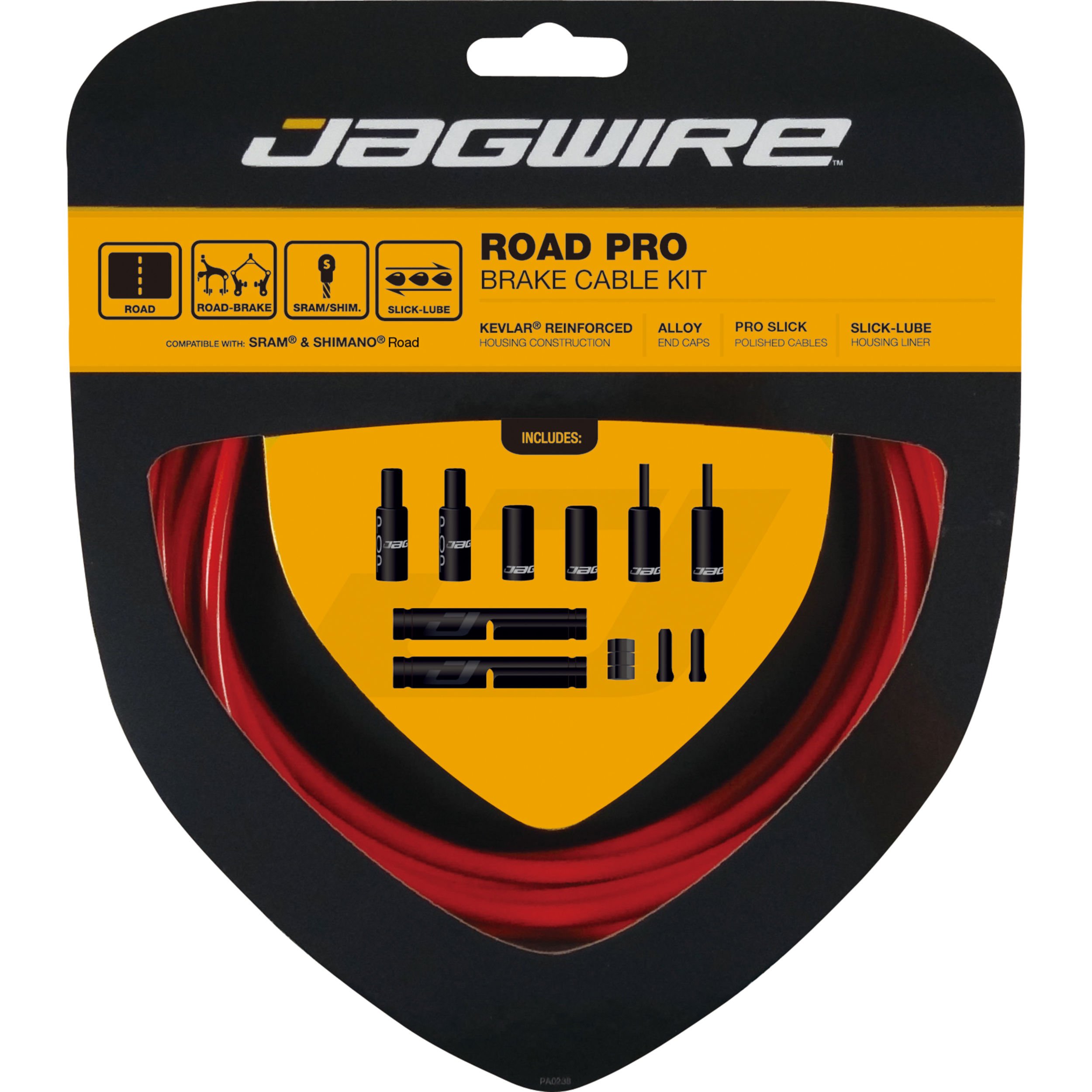 Jagwire Road Pro Brake Cable Kit Red.jpg