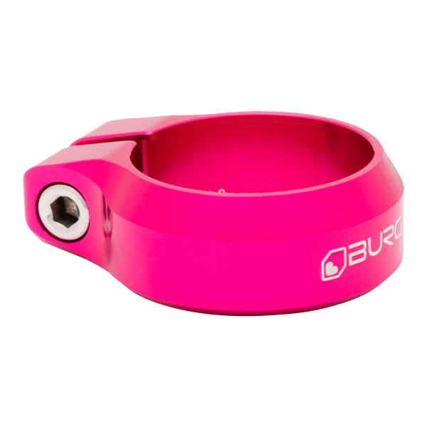 Burgtec Seat Post Clamp Toxic Barbie Pink.png