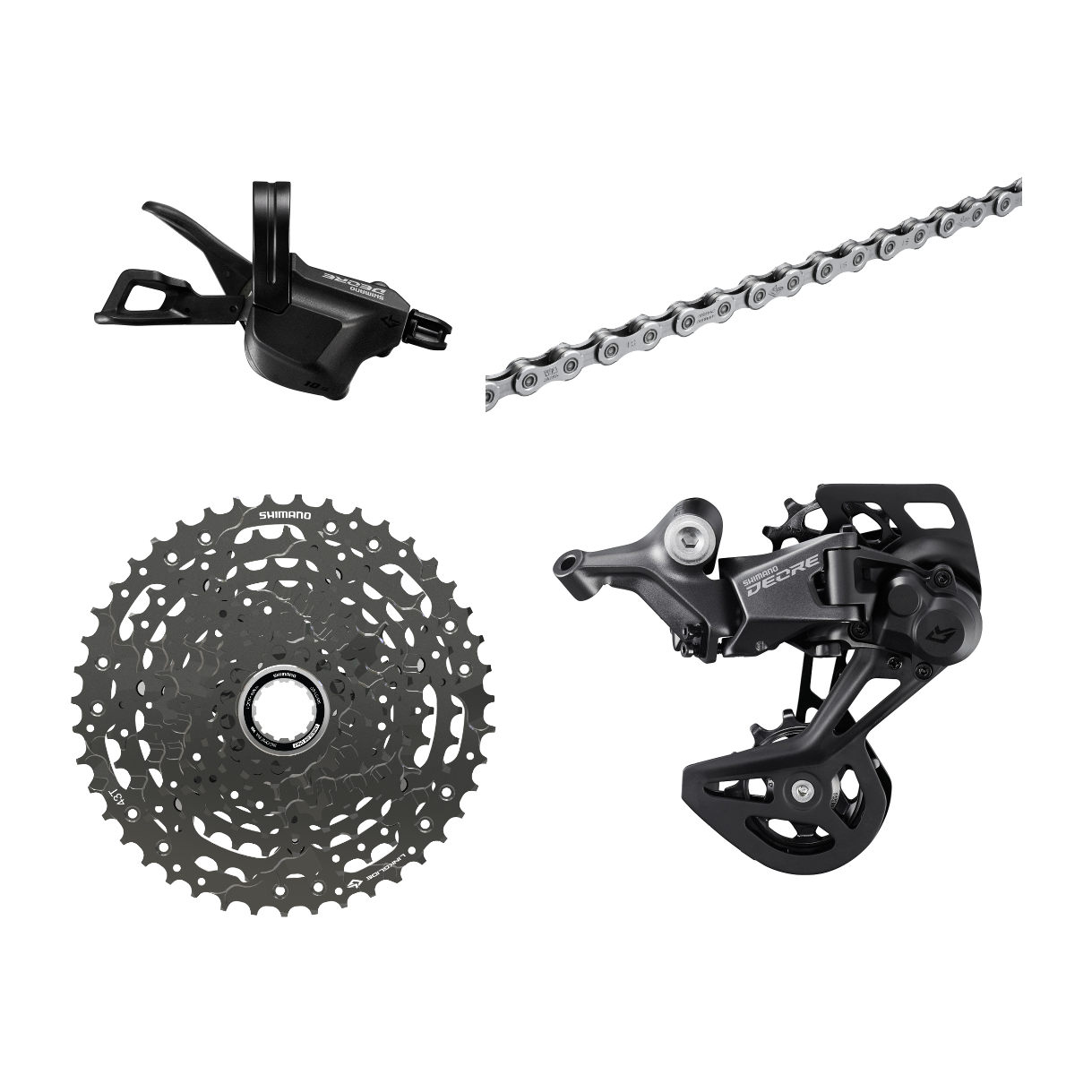Shimano Deore M5130 Linkglide 10 Speed Groupset - 4 Piece