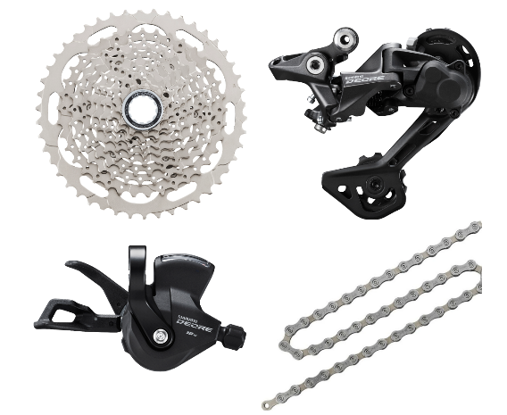 Shimano Deore M4100 Hyperglide 10 Speed Groupset - 4 Piece