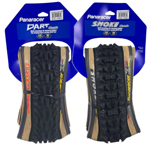 Panaracer Dart & Smoke Combo Pair - Classic Tyre 26 x 2.10 Black/Amber - #Pre-Order#