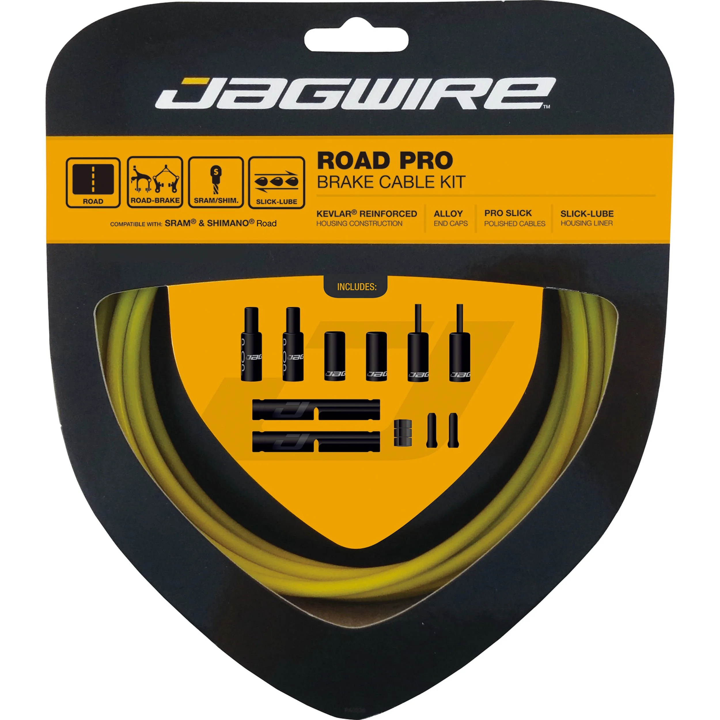 Jagwire Road Pro Brake Cable Kit Yellow.jpg