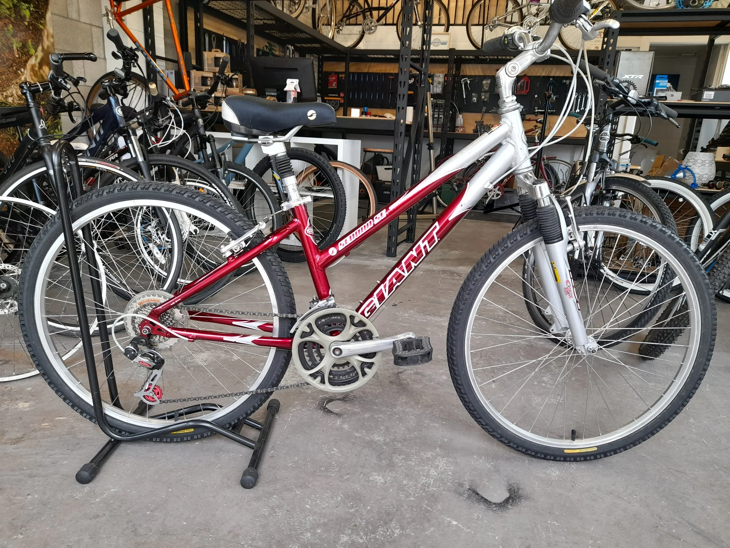 Giant Sedona low step been through our service and refurb program ready for its new owner. @ $299 this a great urban bike.